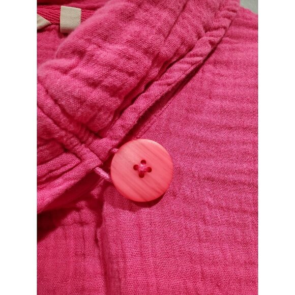 Soft Surroundings Giovinezza Tunic Top Pink Gauze Peasant Boho Slub Cotton Sz XL - Picture 7 of 13